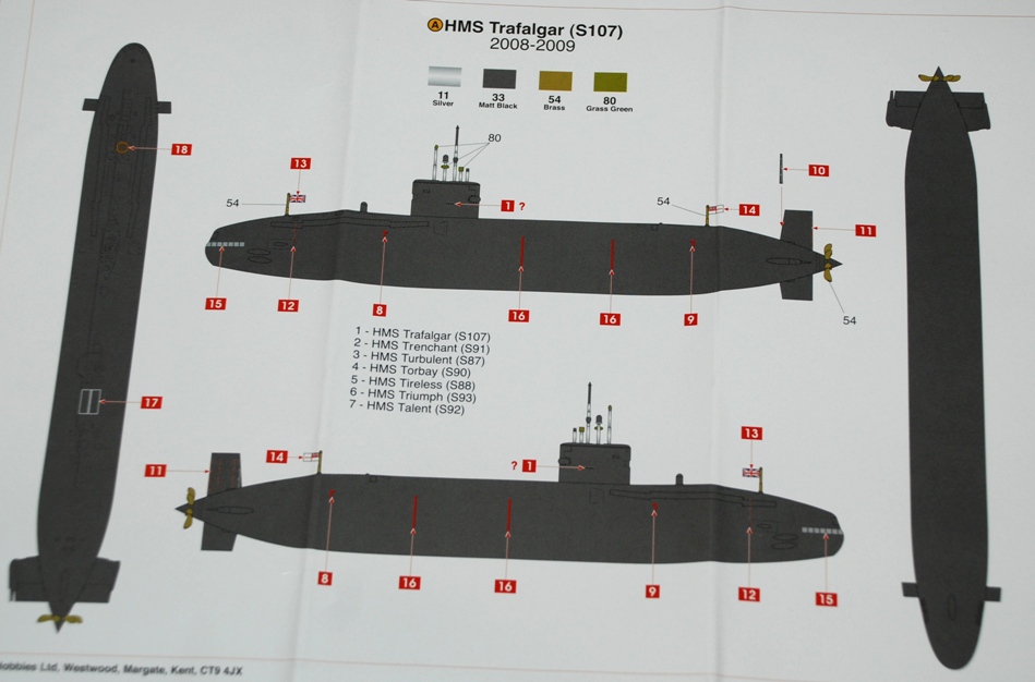 Airfix Trafalgar Class Submarine 1350 Scale Modelling Now