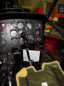 Vignette - Détail du siège droit du cockpit du Sea King HU5