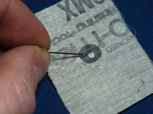 9.TB-Photo Etch parts-Construction of a P.E. Catapult-This is what the pin is for