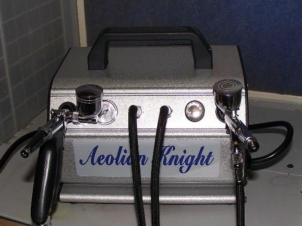 1 HNToolsアブソリュートエアブラシAeolianKnightポータブルコンプレッサー