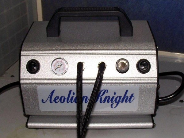 2 HN Tools absolute airbrush kompresor portabel Aeolian Knight