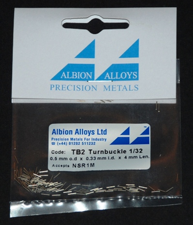 1 HN Ac Other Albion Alloys TB2 Turnbuckles, 1.32