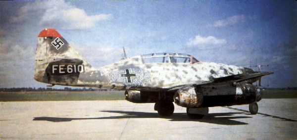 2 HN Ac เป่าแตร Messerschmitt Me 262B1aU1 1.32