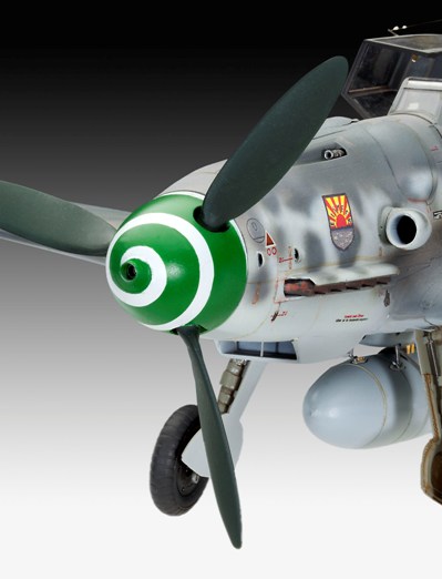 3 HN Ac Revell Messerschmitt Bf 109G6 Hwyr Cynnar 1.32