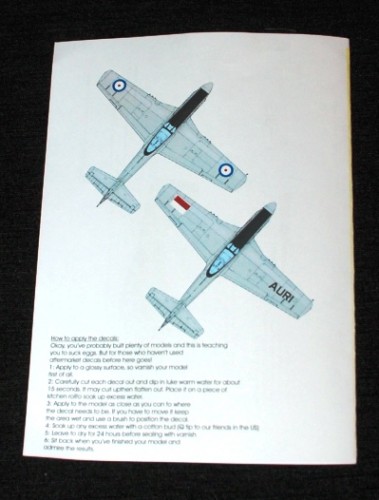 3 HN Ac Decals Models Blackbird Models Post War Mustangs 1.72