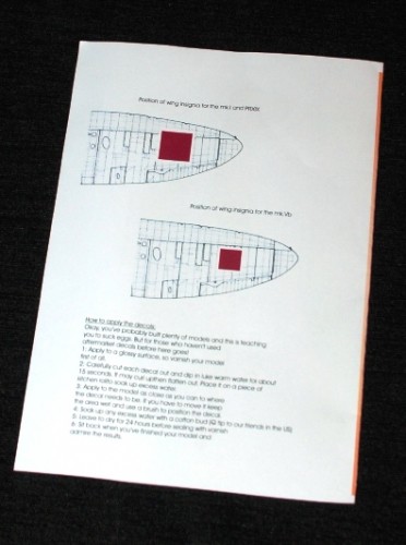 3 HN Ac Decals รุ่น Blackbird Spitfires ของตุรกี 1.48