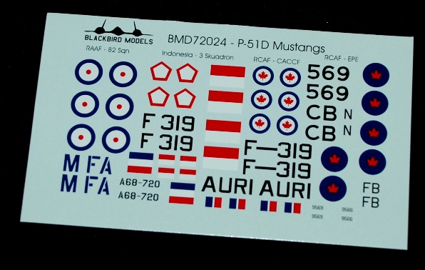 4 HN Ac Decals Modelau Mwyalchen Mwstangau ar ôl y Rhyfel 1.72