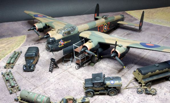 00b BN Ac Airfix Avro Lancaster BII e set di alimentazione 1.72 Pt1