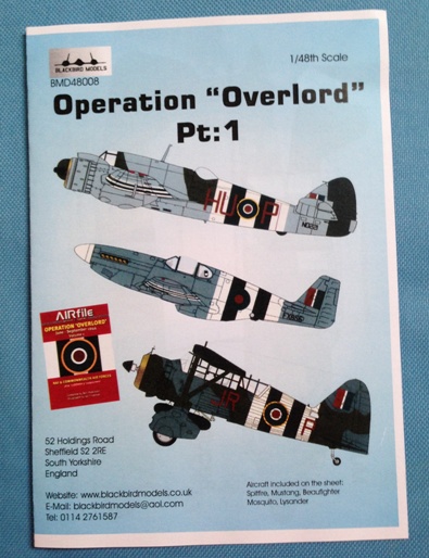 1 HN Ac-dekaler Blackbird-modeller Operation Overlord Pt1 1.48