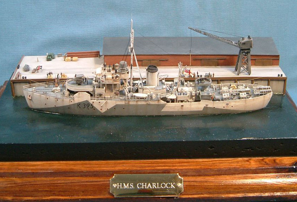 HMS Charlock Flower Class Corvette Scratch built 1.350