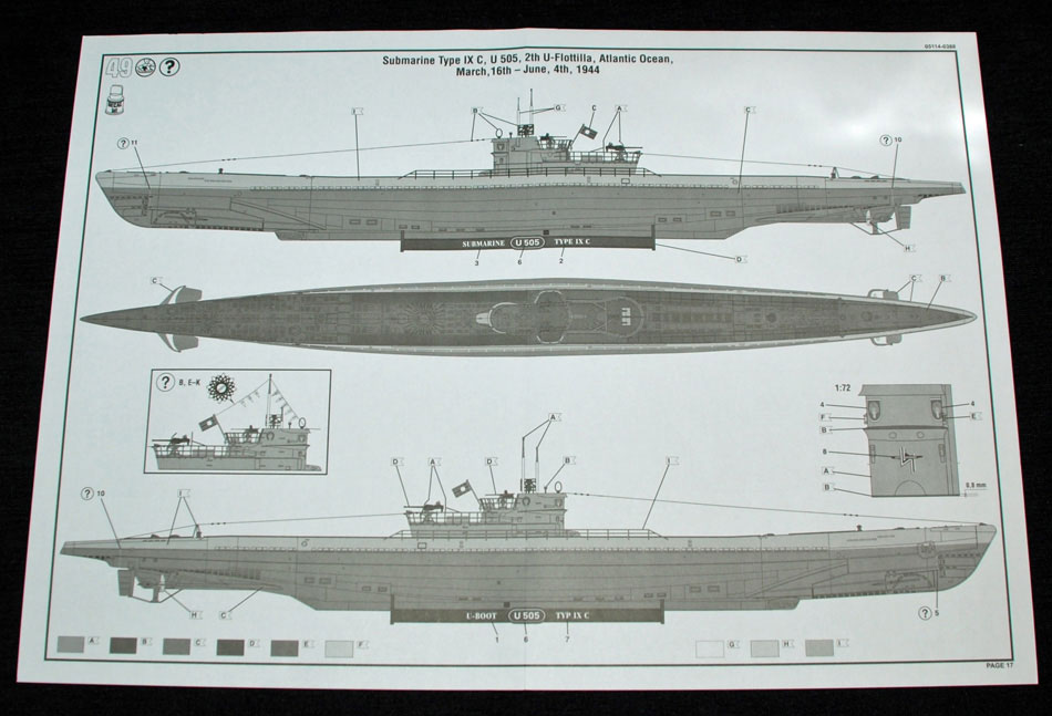 Revell Type IXC U-505 (Late) German U-Boat 1:72 - Scale Modelling Now