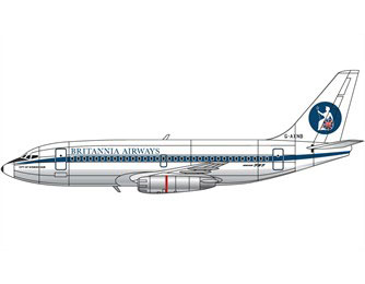 Boeing 737-204C, G-AXNB, Britannia Airways, 1971 р.