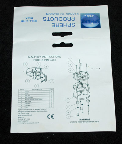 3 HN TM Sphere Products Drill and Pin Rack