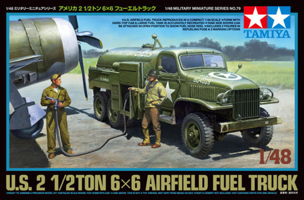 1 BN Ar Tamiya Camion de carburant d'aérodrome américain 1.48 Pt1