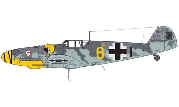17 HN Ac Airfix-Messerschmitt Bf 109G6 1.72