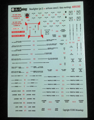 4 HN Ac Decals Aviaeology Beaufighter Pt1 ลายฉลุ 1.32