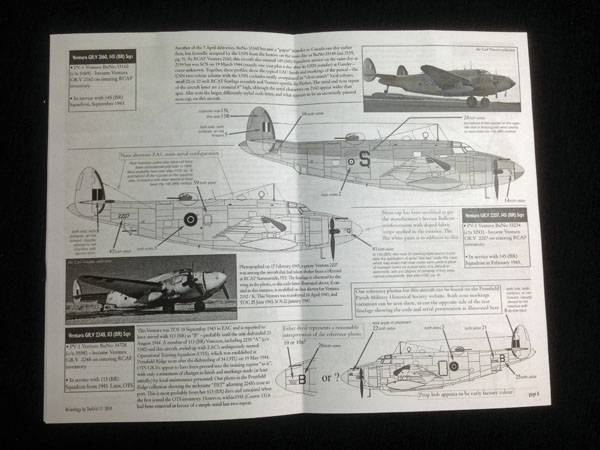 4 HN Ac Decals Aviaeology Venturas in Kanada 2 1.72