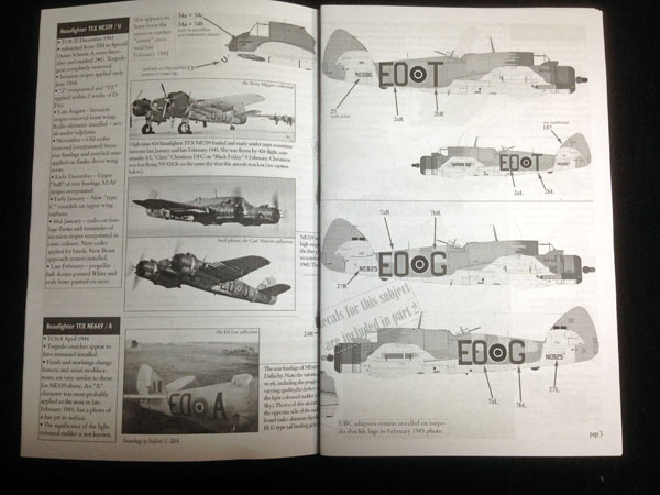 5 HN Ac Decalques Aviaeology 404 Sqn Beaufighters 1.32