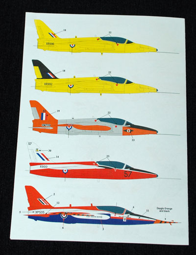 5 HN Ac Decals SM Decals Folland Gnat T1 1.48