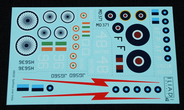 2 HN Ac Decals Iliad Design Spitfires στην Ινδία 1.48