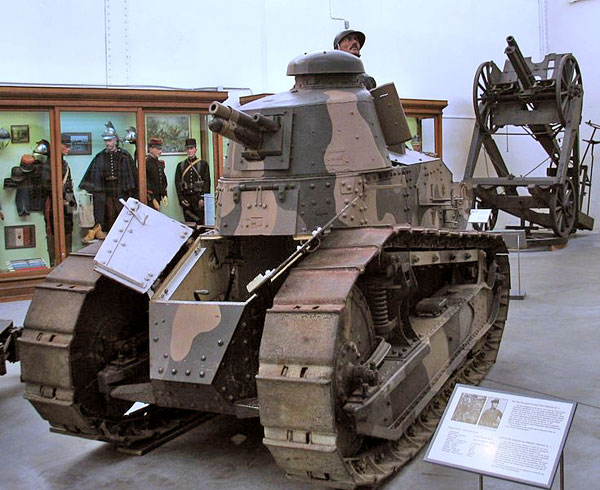 Photo: courtesy Paul Herman, showing an FT-17 at the Brussels museum of the Army