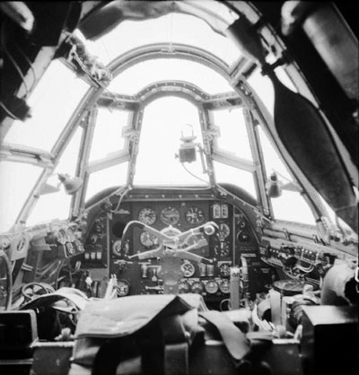 Foto: Cockpit des Bristol Beaufighter Mk.I