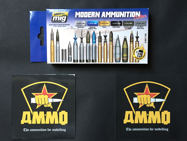 1-HN-Tools-AMMO-Munizioni-e-armi-Set di colori acrilici