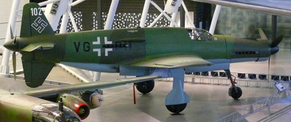 The only surviving Do 335 (VG+PH) at the Steven F. Udvar-Hazy Center at Washington, D.C.'s Dulles Airport. Photo courtesy of Ad Meskens