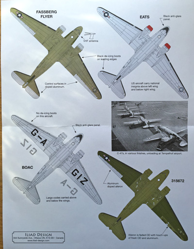 2 HN-Ac-Çıkartmalar-İliad Tasarımı-Berlin Hava İkmal C-47'ler 1.72