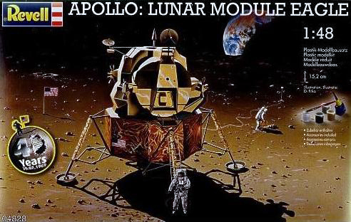 Moduł księżycowy Revell Apollo Eagle (lądownik Apollo 11 Eagle) 1:48