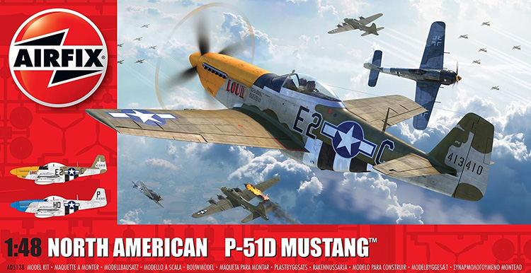 Airfix Gogledd America P-51D Mustang 1:48