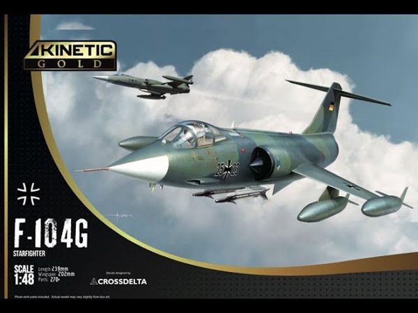 Kinetic（金色系列）F-104G 德国空军星际战斗机 1:48