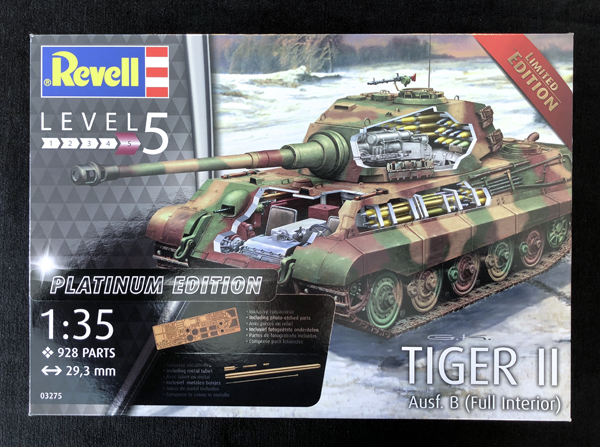 Revell Tiger II, Ausf B volledig interieur Platinum-editie 1:35