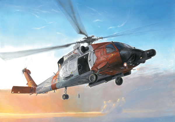 Italeri HH-60J Jayhawk, guardacostas de EE. UU. (USCG Kodiak) 1:48