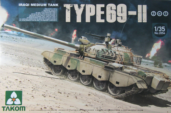 Takom irácký střední tank Type-69 II válka v Zálivu 1992 1:35