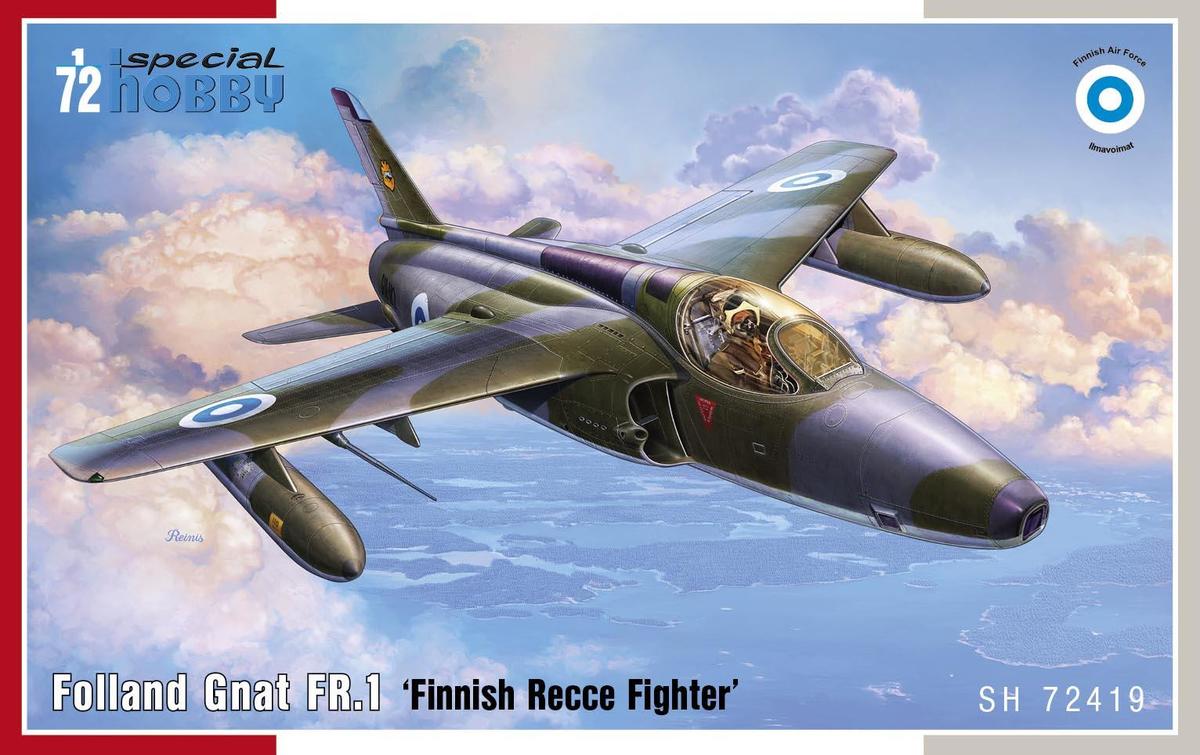 Hobby especial Folland Gnat FR.1, luchador de reconocimiento finlandés 1:72