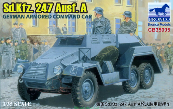 Bronco Sd.Kfz.247 Ausf.A Voiture Blindée Allemande 1/35ème