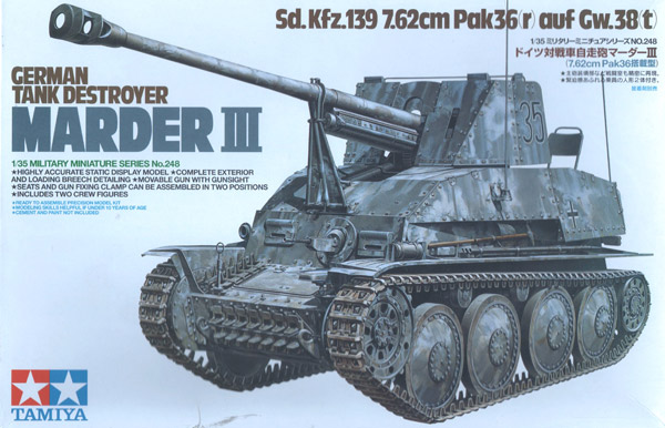 Tamiya Sd.Kfz.139 Marder III German Tank Destroyer 1:35