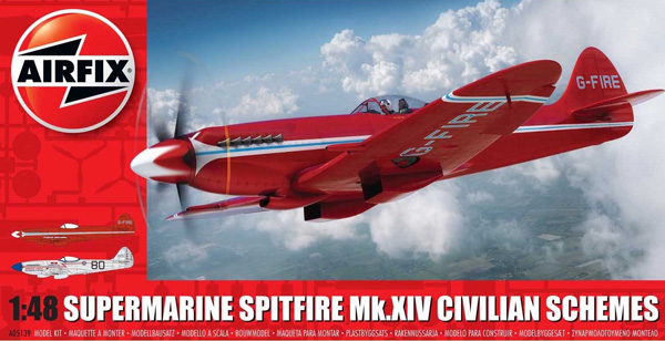 Airfix Supermarine Spitfire Mk.XIV Цивільні схеми 1:48