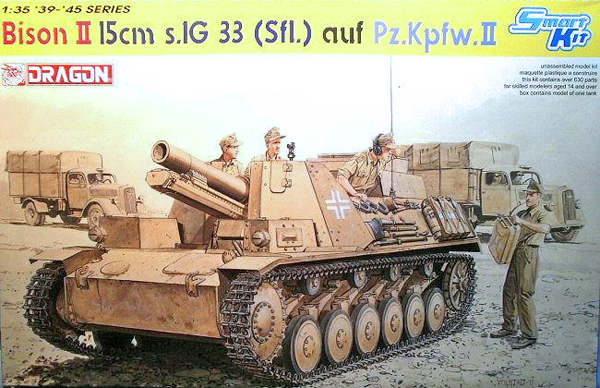 Dragon/DML Bison II 15cms IG33 Sfl op PzKpfw II 1:35