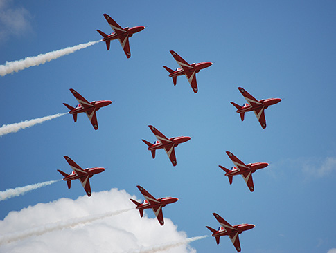 flèches rouges