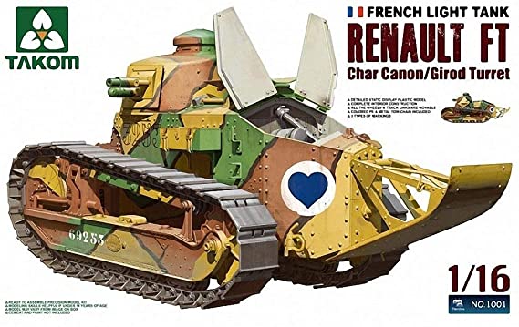 Takom French Light Tank Renault FT 1:16