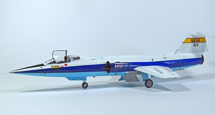 Hasegawa Lockheed F104G conversion to NASA F104N 1:48