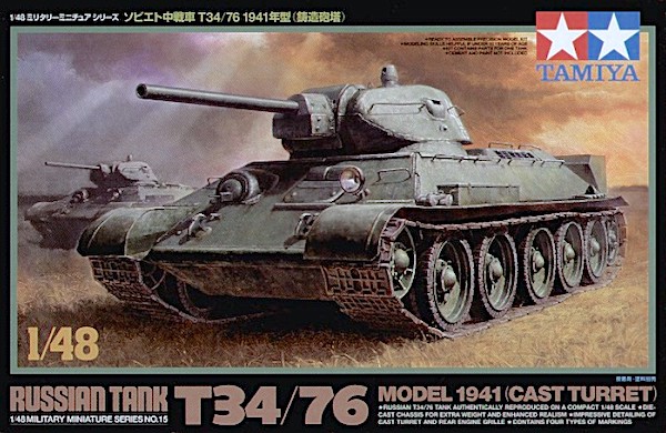 Tamiya T-34/76 1:48 mittakaavassa