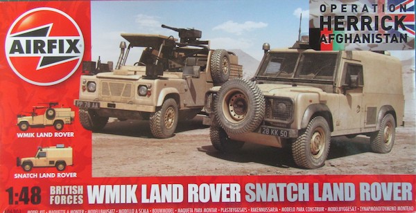 Airfix WMIK Land Rover, Snatch Land Rover Double Build 1:48