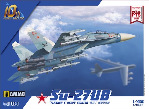 Great Wall Hobby Su-27UB Flanker C Caza Pesado 1:48