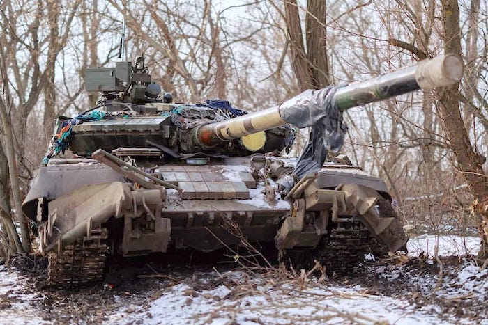 Meng T-72B3M dengan Sistem Kliring Tambang KMT-8 1.35