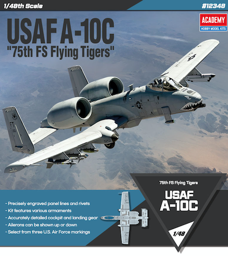 Academy USAF A-10C 75th Flying Tigers 1:48