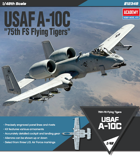 ਅਕੈਡਮੀ USAF A-10C 75ਵੀਂ ਫਲਾਇੰਗ ਟਾਈਗਰਜ਼ 1:48