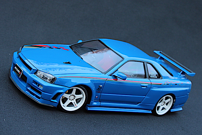 アオシマ 日産 スカイライン R34 GT-R ニスモ S-tune